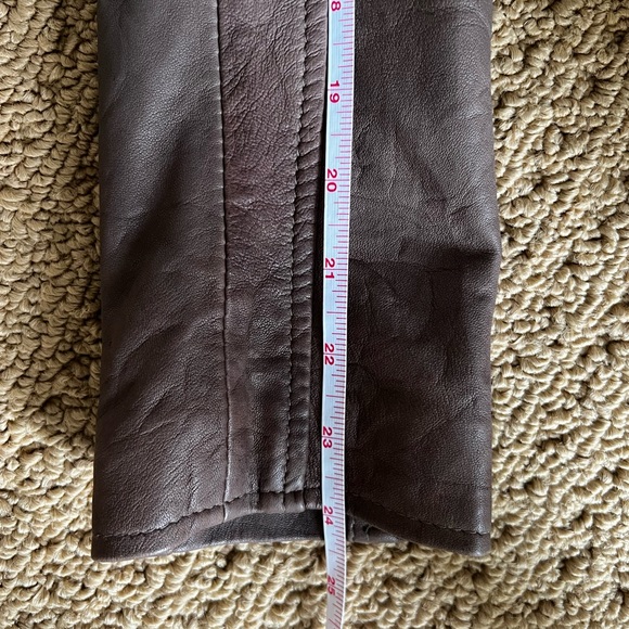Joe’s Jeans Vintage Taupe Leather Moto Jacket XS - Picture 14 of 14